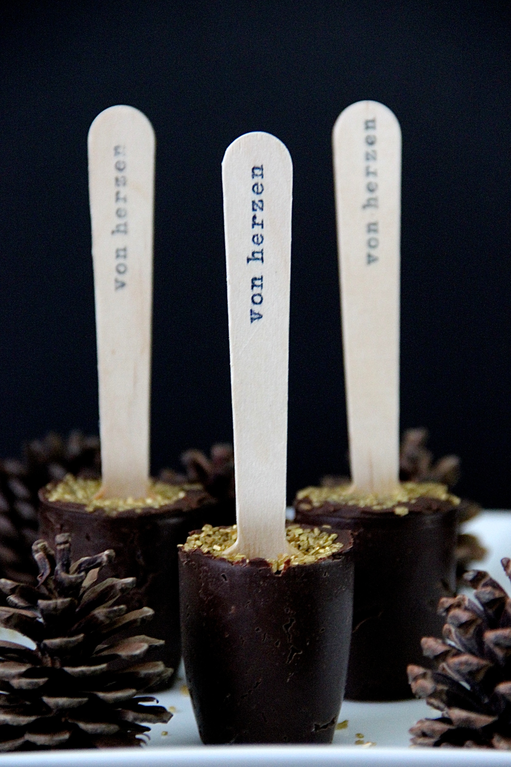 Hot Chocolate Sticks Heiße Schokolade DIY Weihnachten Geschenke aus der Küche