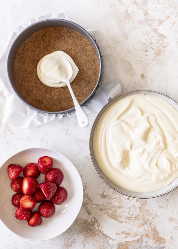 Erdbeer Joghurt Törtchen ohne backen Rezept mit griechischem Joghurt Emma´s Lieblingsstücke
