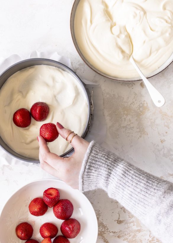 Erdbeer Joghurt Törtchen ohne backen Rezept mit griechischem Joghurt Emma´s Lieblingsstücke