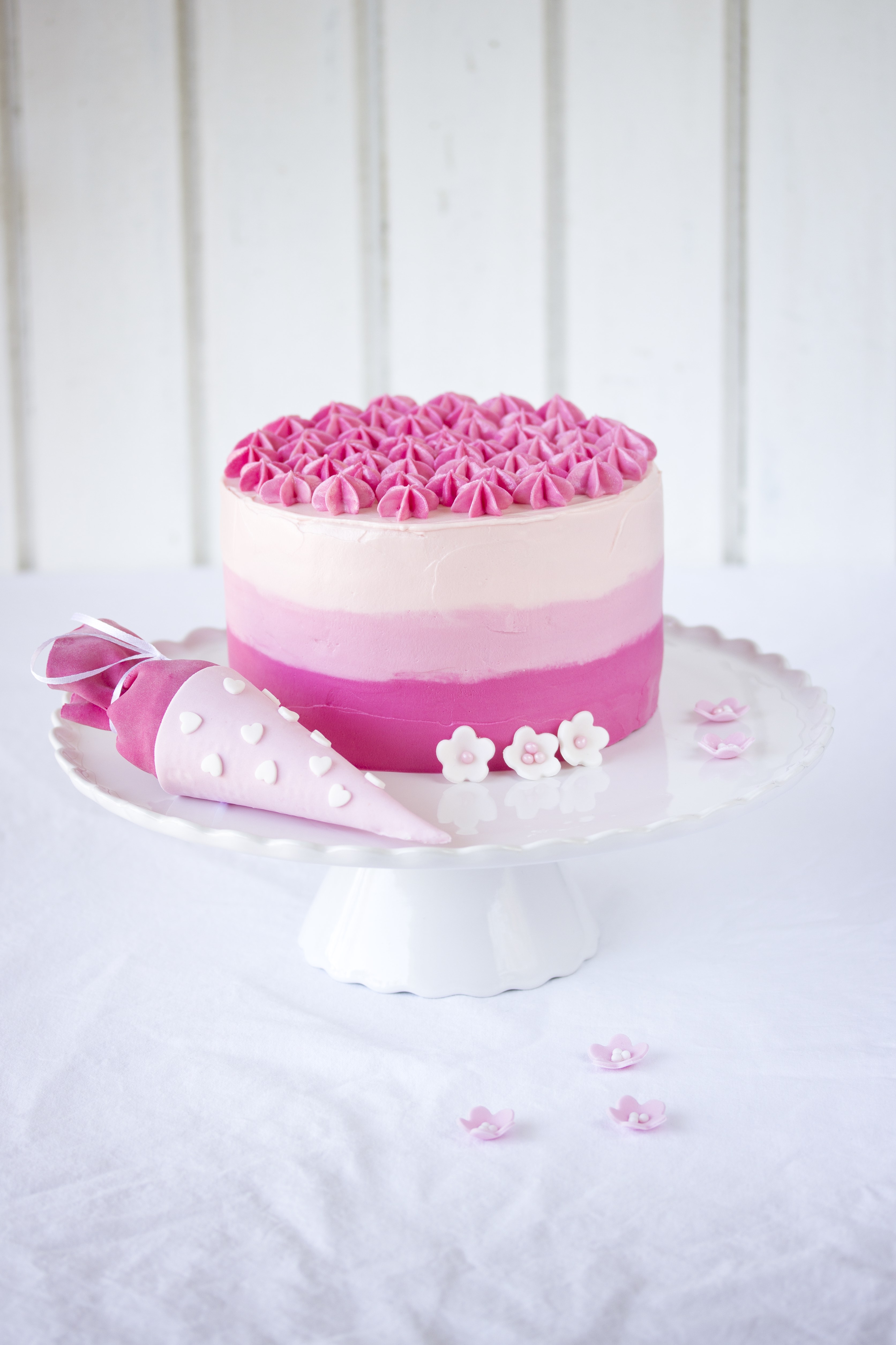 Torte Einschulung pink