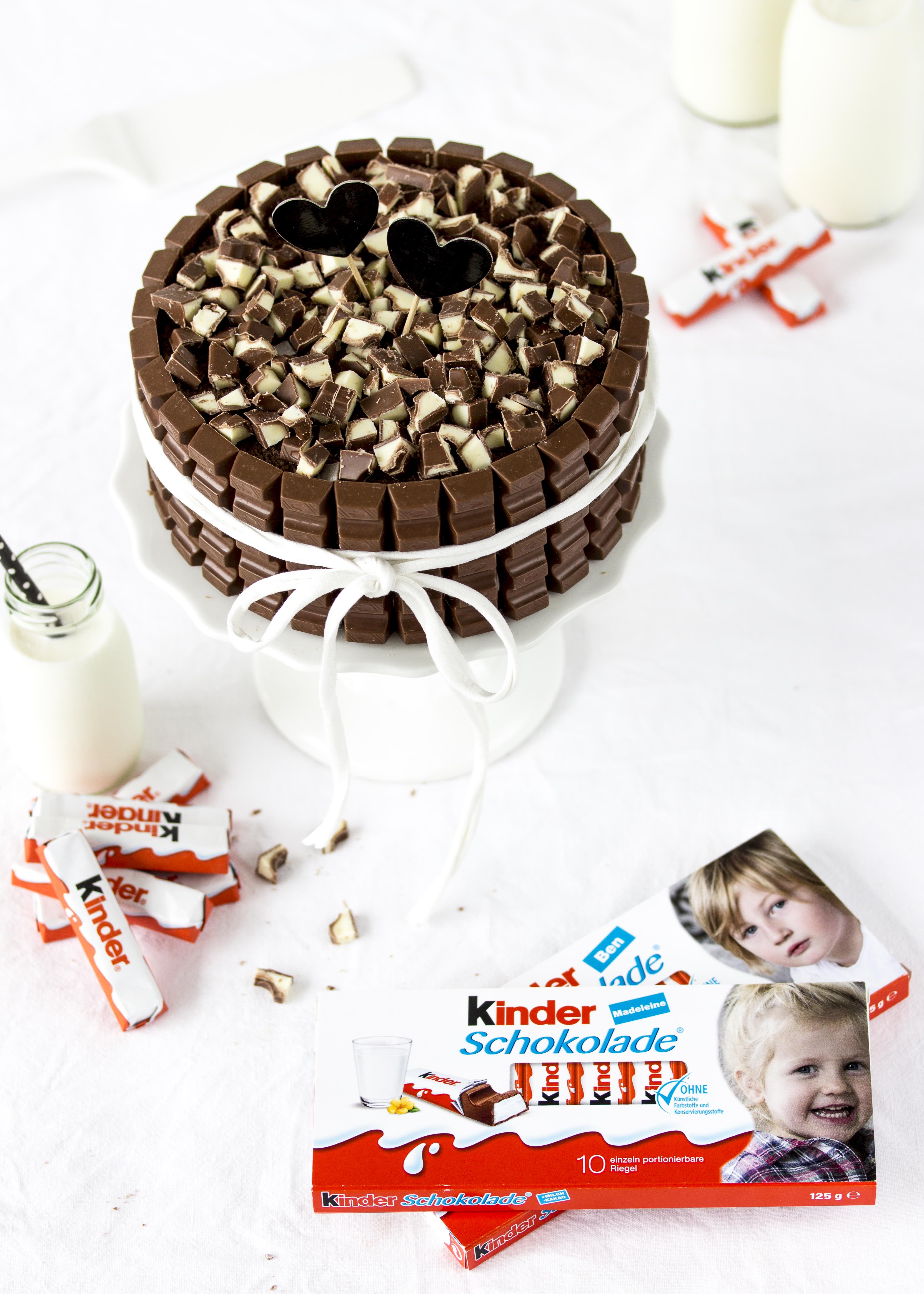 Rezept einfache Kinder Schokolade Torte Kindergeburtstag Geburtstagstorte schnell 