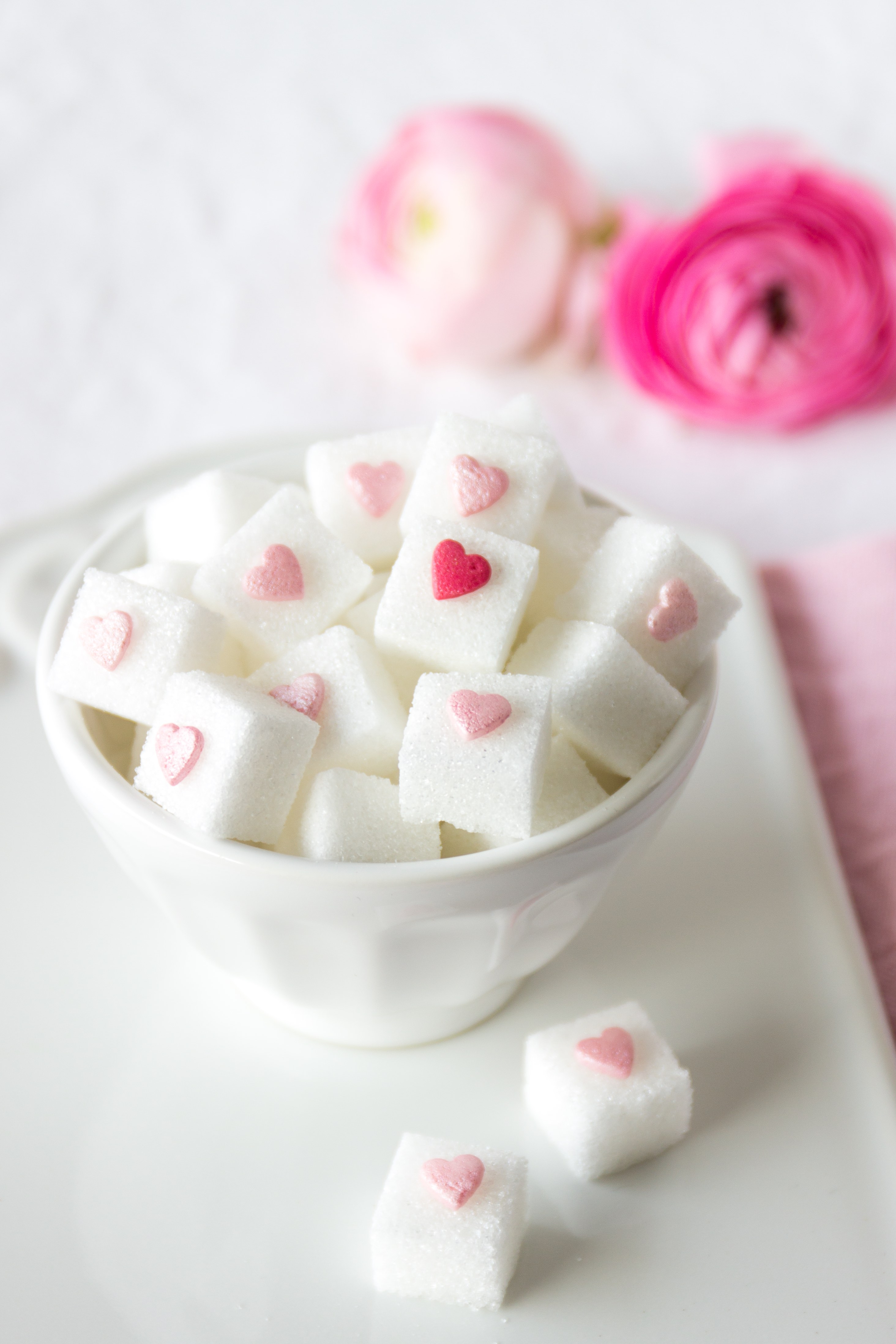 DIY Valentinstag: Herzchen Zuckerstücke selber machen Geschenk #diy #valentinstag #selbermachen #herz #zucker #geschenk | Emma´s Lieblingsstücke