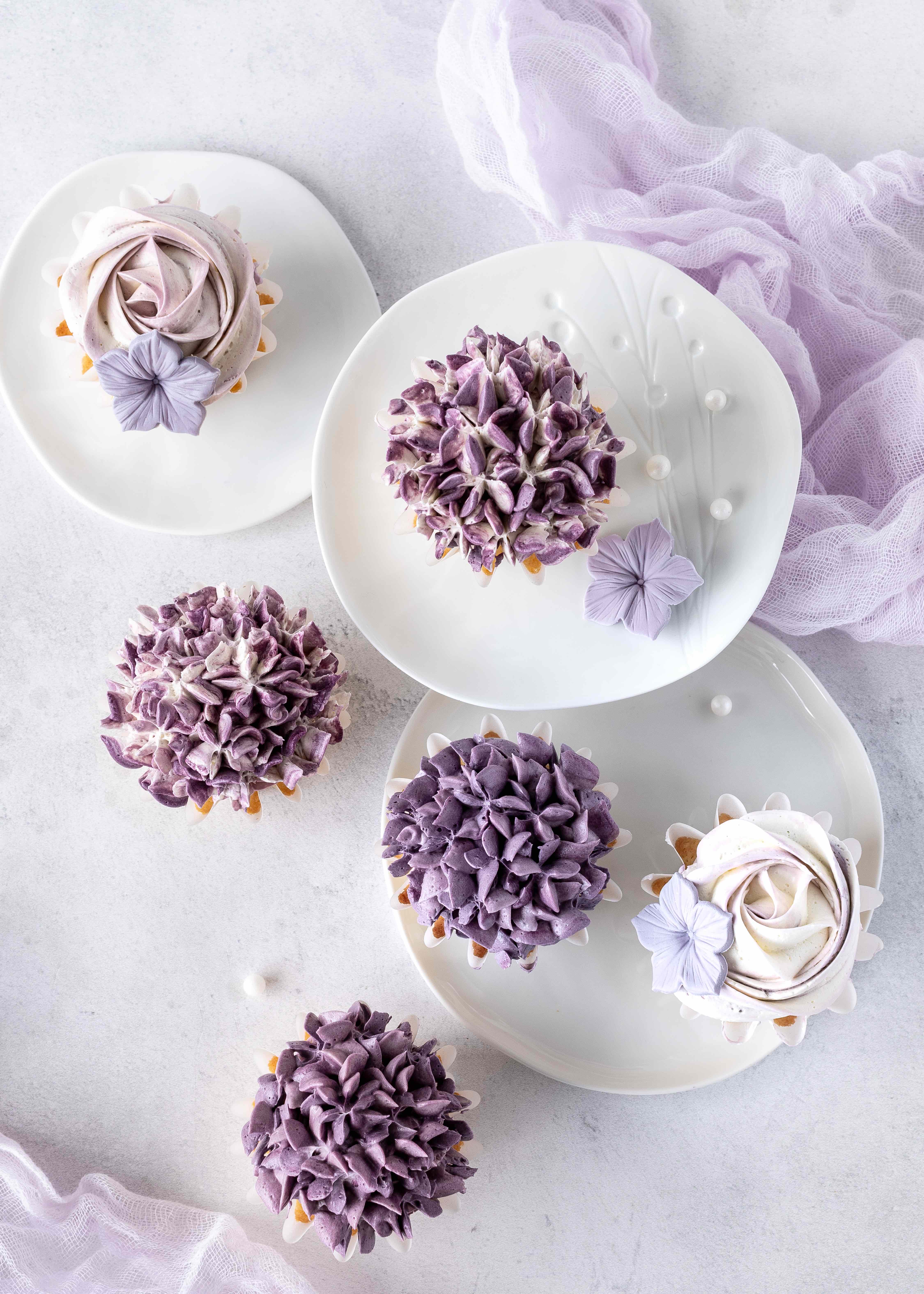 Blumen-Cupcakes *Hortensien* - Emma&amp;#39;s Lieblingsstücke