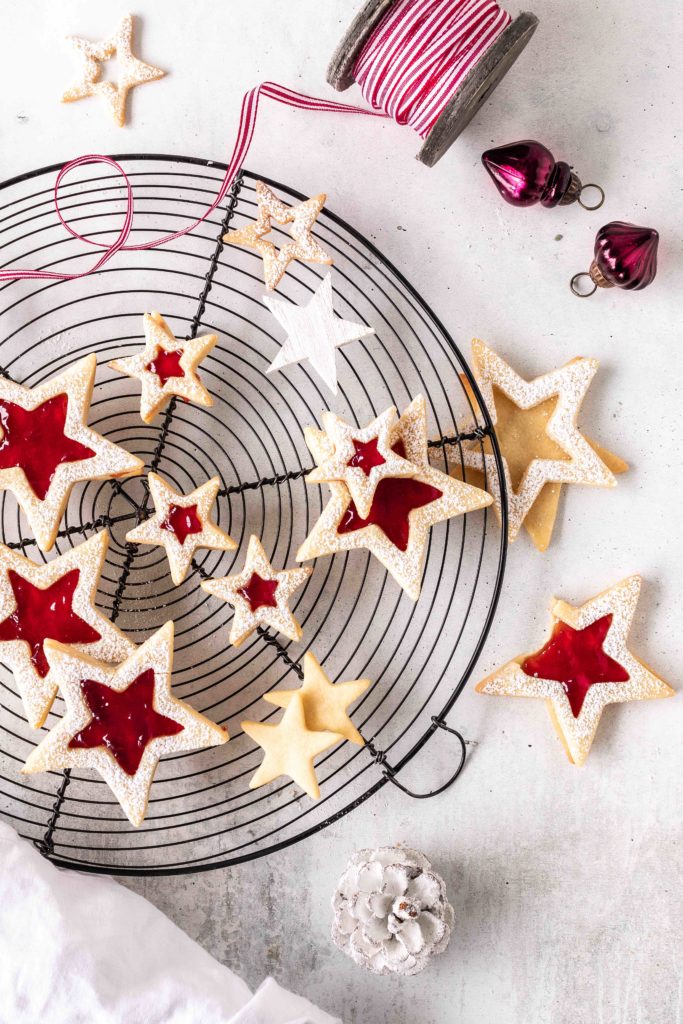 Bestes Linzer Plätzchen Rezept Sterne Spitzbuben Marmelade Weihnachten Backen Advent Kekse