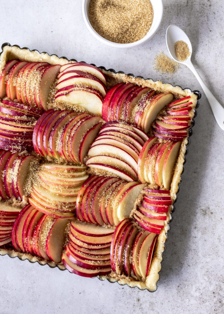 Apfel Frangipane Tarte Rezept backen lecker einfach herbstlich Äpfel Mandeltafte #tarte #apple #frangipane #lecker Emma´s Lieblingsstücke