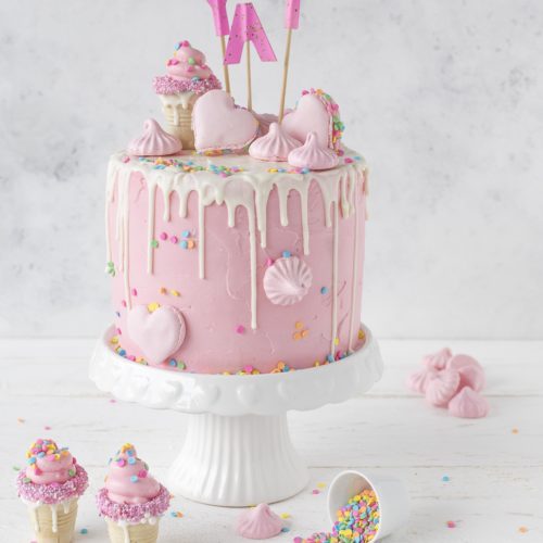 Candy Drip Cake Rezept backen Torte Mädchen Geburtstagstorte #dripcake #birthdaycake ##cake #torte | Emma´s Lieblingsstücke