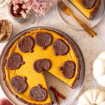 Pumpkin-Cheesecake aka russischer Kürbis Zupfkuchen ganz einfach selber backen. Emmas Lieblingsstücke