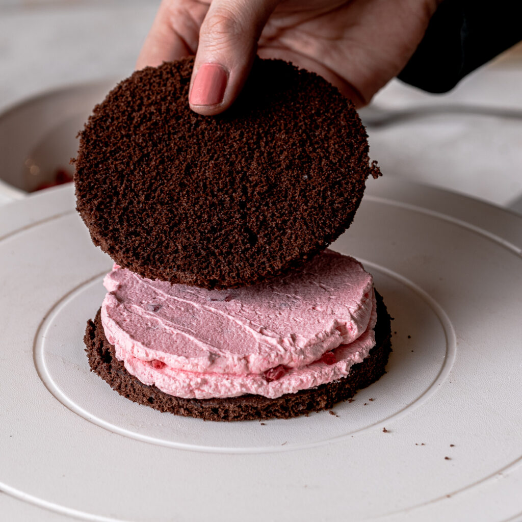 Himbeer-Schoko-Mini-Törtchen aka Bento Cake zum Valentinstag backen. Emmas Lieblingsstücke
